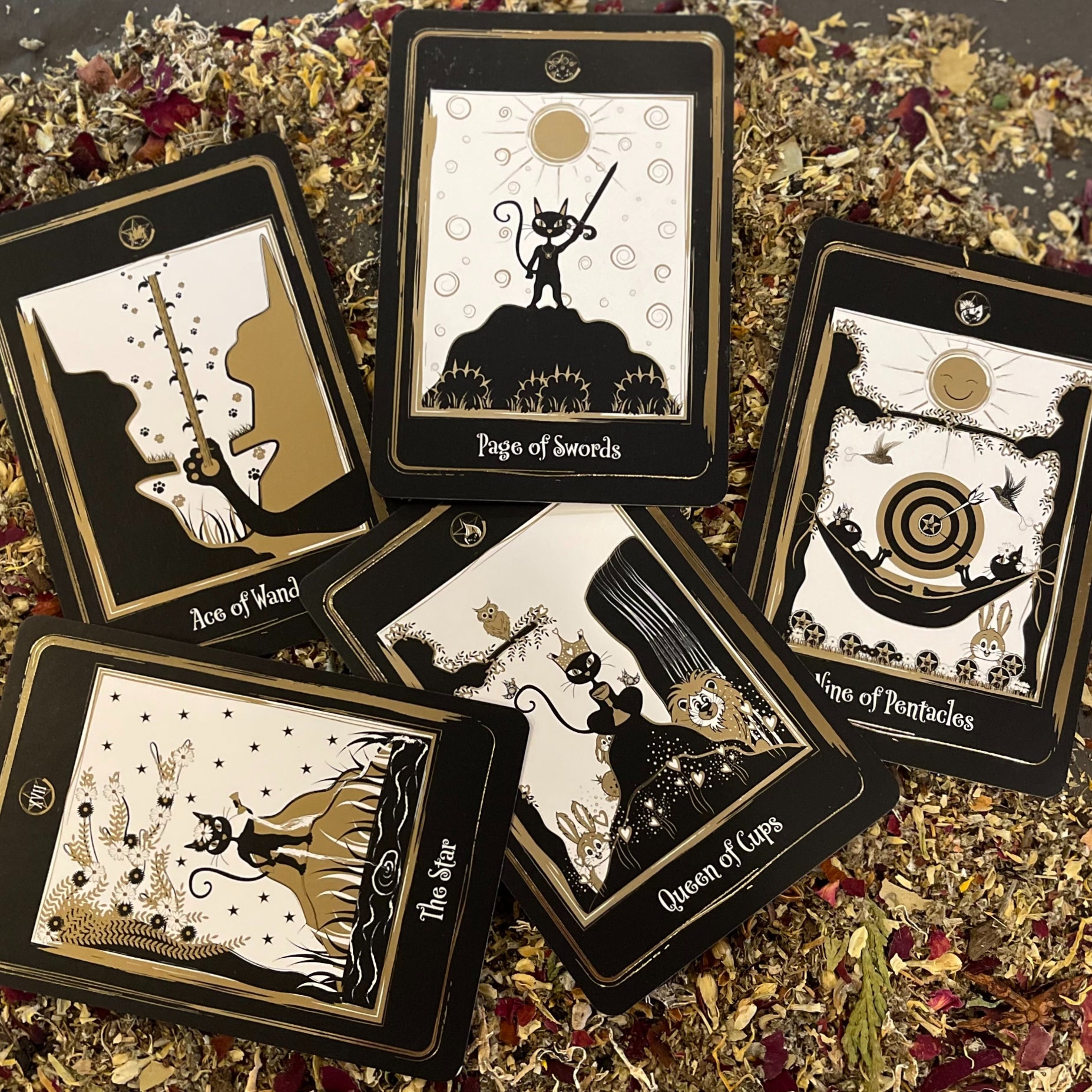 Golden Black Cat Tarot image 1